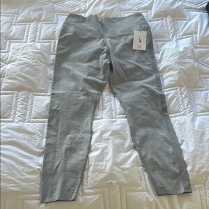 Nike Gray Leggings with copper stripe size large